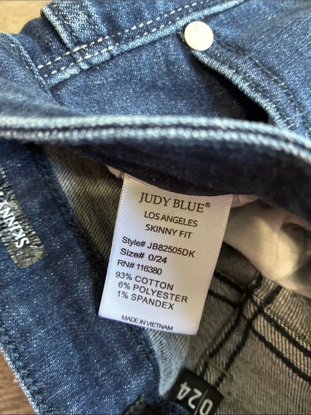 NWOT Judy Blue Slim Fit Dark Blue Skinny Jeans